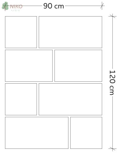 Viastein Sempre Grando antracit/fehér árnyalt 6 cm