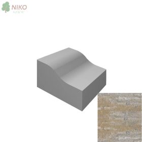 Viastein K-szegély kagylóhéj árnyalt