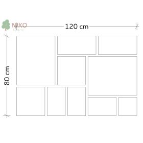 Viastein Florence strukturált antracit/fehér árnyalt 6 cm