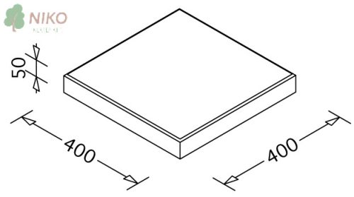 BetonEpag Járdalap J40 Black