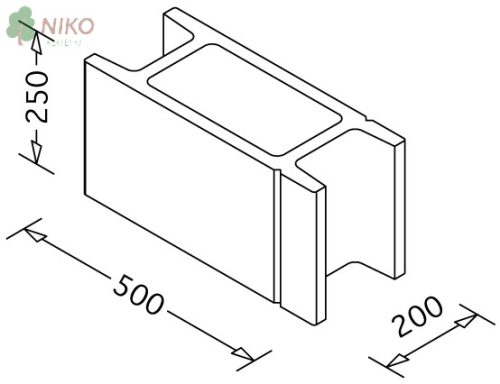 BetonEpag Zsalukő 20 50x25x20