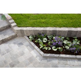   Leier Kaiserstein Castrum paliszád füstantracit melírozott 30 cm (három hosszoldalon hasított) 