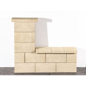 Leier Kaiserstein Modern kerítéskő natúr félkő beige