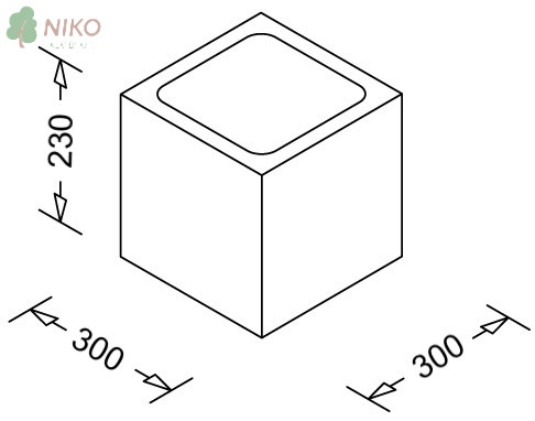 Leier beton pillérzsaluzó elem 30