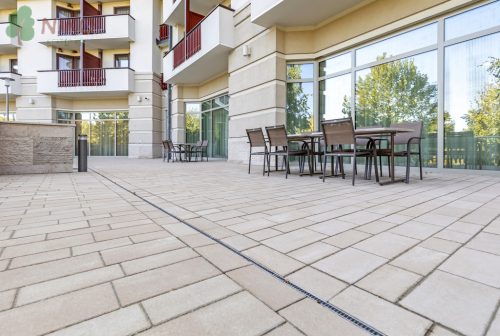 Leier Patria homokbeige satírozott 7 cm