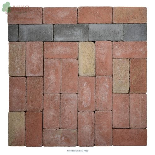Terrán Téglakő sárga-piros 5 cm