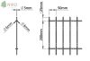 2D duplahuzalos kerítéstáblák 2 x ø 6 mm 